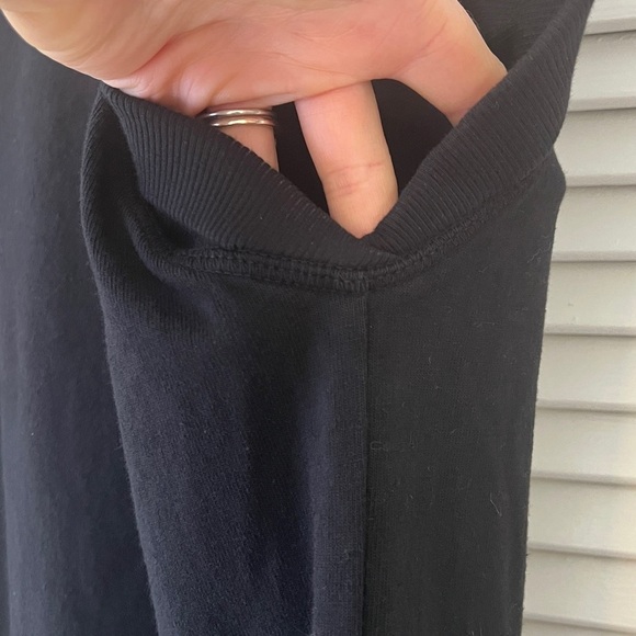 Rowan Estelle Cap-Sleeve Raglan Heritage Tee Shirt Dress Pockets | Black | SZ XS - Picture 9 of 12